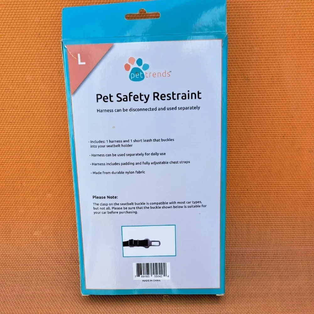 Black Pet Safety Restraint